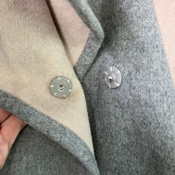 Lucky Brand Beige Tan and Gray Asymmetrical Wool Blend Jacket Women's Size XS - Picture 15 of 16